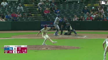 Josue De Paula homers (16) on a fly ball to left field. Jose Izarra scores.