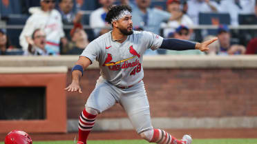 Iván Herrera scores on a groundout