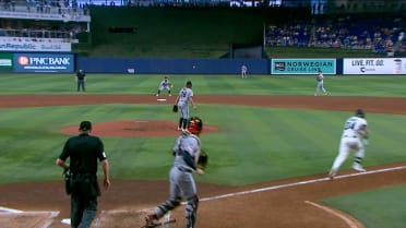 Liam Hicks' wacky 'base-knock'