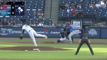 Mac Heuer reaches 97.1 MPH for the strikeout