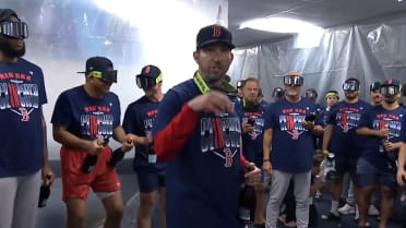 Chad Tracy speaks after Red Sox clinch playoff berth