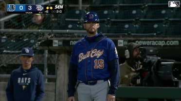 Carson Williams singles on a fly ball to center fielder Steward Berroa. Cooper Bowman scores. Raynel Delgado to 2nd.