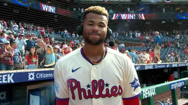 Justin Crawford on his first career walk-off hit