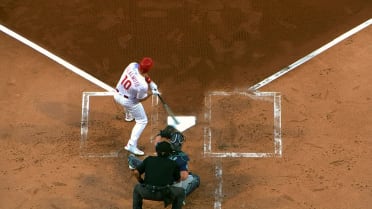 J.T. Realmuto reaches on catcher's interference