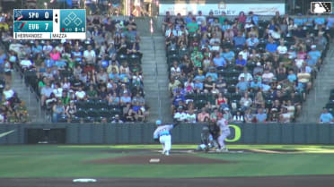Ethan Hedges homers (9) on a fly ball to left field.