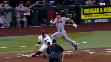 Drake Baldwin safe at first after ump review