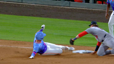 TJ Rumfield triples after review