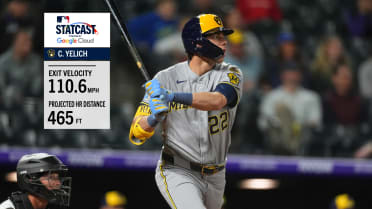 Christian Yelich's 110.6 mph, 465-foot home run