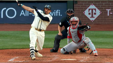 Josh Naylor's double breaks up no-hitter