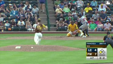 Welbyn Francisca singles on a sharp line drive to right fielder Jake Cunningham. Tommy Hawke scores.