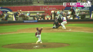 Alberto Barriga homers (3) on a fly ball to left field.