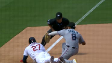 Joe Mack picks off Nathan Church after review