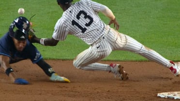 Austin Wells throws out Chandler Simpson 