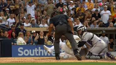 Jake McCarthy throws out Campusano at home