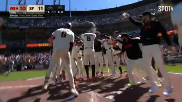Check out the Korean call of Eldridge's grand slam