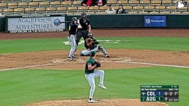 Sean Gamble doubles (4) on a line drive to right fielder Dalton McIntyre. JC Vanek scores. Roni Cabrera scores. Henry Ramos to 3rd.