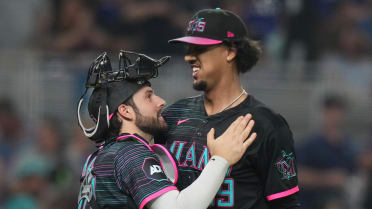 Eury Pérez strikes out eight in complete-game shutout