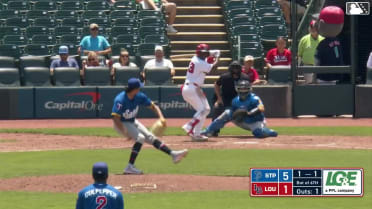 Héctor Rodríguez homers (9) on a fly ball to right center field.