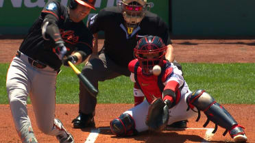 Adley Rutschman's RBI single gives O's 1-0 lead