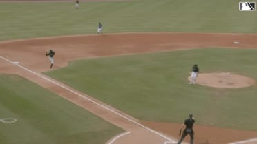 Andy Lugo's nice throw from third