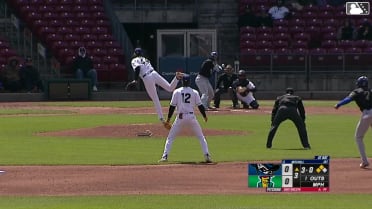 Blake Mitchell out on a sacrifice fly to right fielder Jacob McCombs. Tyriq Kemp scores. Asbel Gonzalez to 3rd.