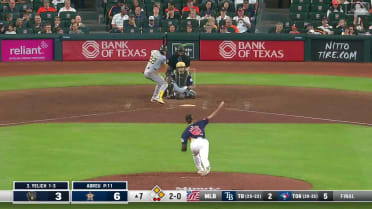 Christian Yelich's second RBI single