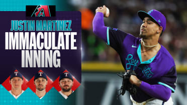 Justin Martinez throws an immaculate inning in 6th