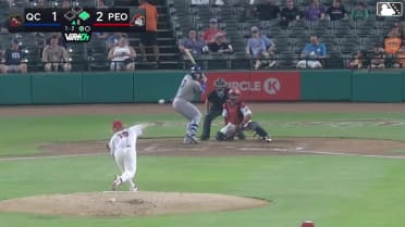 Blake Mitchell homers (23) on a fly ball to right field.