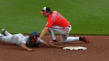 Adley Rutschman catches James Wood stealing