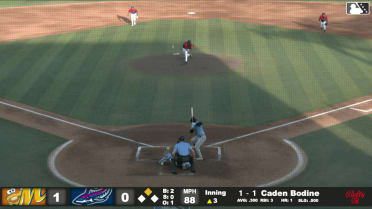 Caden Bodine singles on a line drive to center fielder Cam Cannarella. Gregory Barrios scores.