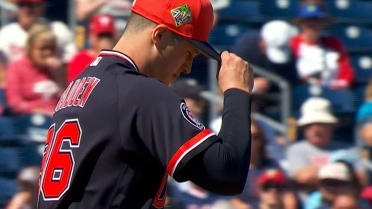 Ty Madden strikes out Bryce Harper in spring debut