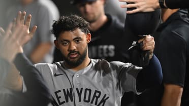 Jasson Domínguez scores on a throwing error