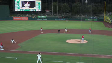 Lawrence Butler steals three bases to reach 20-20