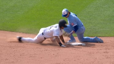 Salvador Perez nabs Braden Montgomery stealing