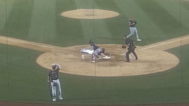 Dru Baker triples, scores on error