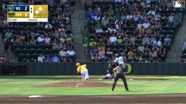 Avery Owusu-Asiedu singles on a ground ball to center fielder Lisbel Diaz. Brady Counsell scores.