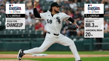 Luis Castillo's pitches during his 10-strikeout game