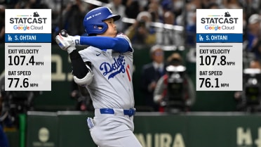 Shohei Ohtani's two hard hits in season opener