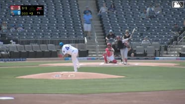 Sal Stewart's solo home run