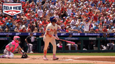 Desde el campo: Jonrón de Bryce Harper