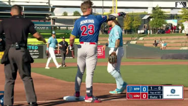 Walker Jenkins triples in first at-bat back at Triple-A