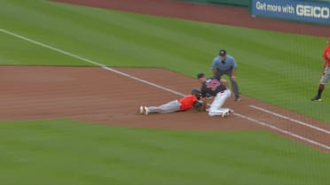 Jackson Holliday safe at first after review