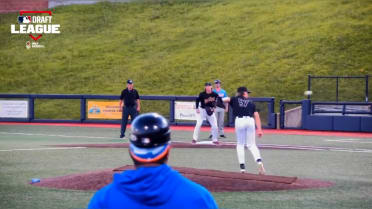 Andrew Monson starts the double play