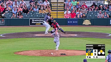 Darell Morel singles on a ground ball to center fielder Quinn McDaniel. Josh Tate scores.