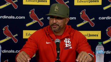 Oliver Marmol on feeding off fans, Kyle Leahy's start