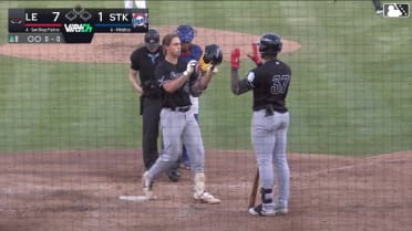 Kale Fountain crushes his first Single-A homer