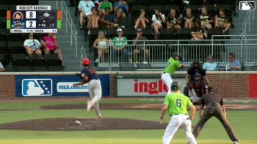 Maxton Martin homers (12) on a line drive to right center field. Luke Hanson scores.