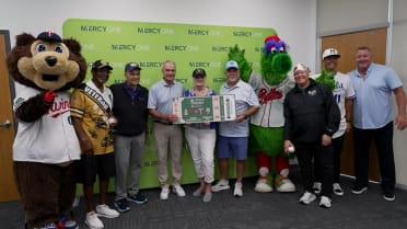 MLB Visits MercyOne Dubuque Cancer Center