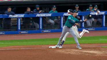 Nolan Jones is safe at first after review