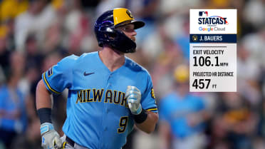 Jake Bauers' 457-foot, 106.1 mph home run